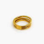 18ct Gold Diamond Crossover Ring 0.37ct