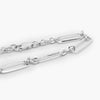 Silver Oval & 3 Link Bracelet - Jordans Jewellers