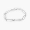Silver Oval & 3 Link Bracelet - Jordans Jewellers