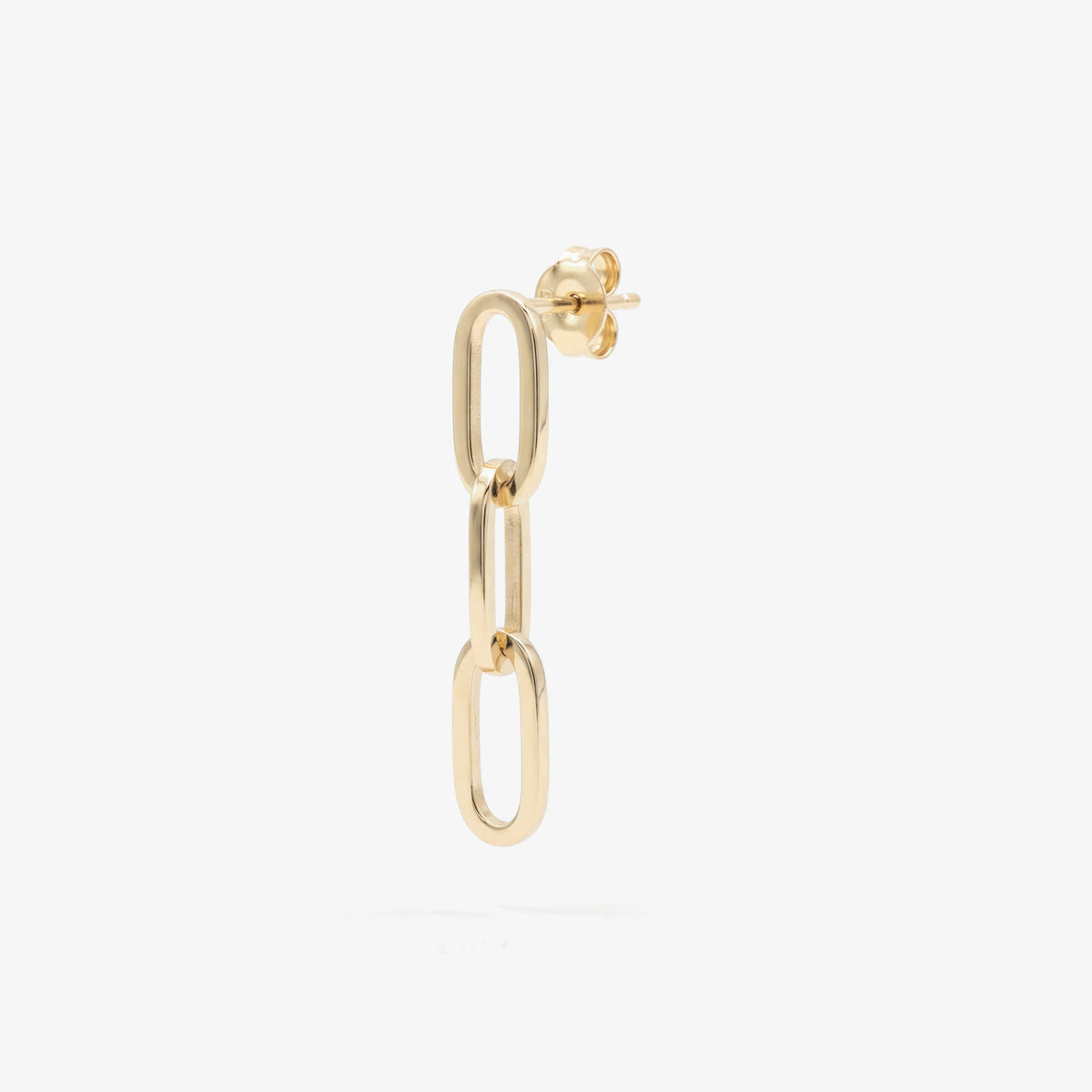 9ct Gold Paperclip Drop Earrings