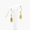 Polished Pear Drop Earrings in 9ct Yellow Gold - Jordans Jewellers