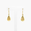 Polished Pear Drop Earrings in 9ct Yellow Gold - Jordans Jewellers