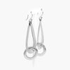 Silver Large Tear Drop Earrings