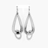 Silver Large Tear Drop Earrings