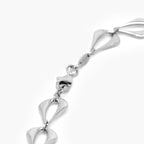 9ct White Gold Pear Link Bracelet - Jordans Jewellers
