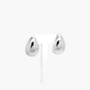 Silver Teardrop Stud Earrings