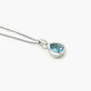 Pear Shape Blue Topaz Pendant Necklace - Jordans Jewellers