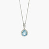 Pear Shape Blue Topaz Pendant Necklace - Jordans Jewellers