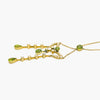 Antique 15 Carat Peridot & Pearl Lavalier Pendant Necklace