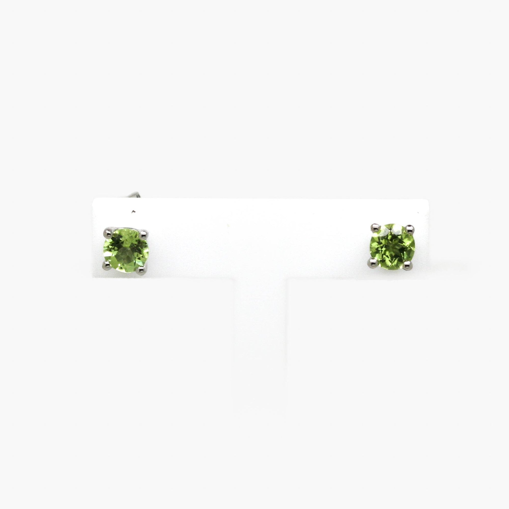 Silver Peridot Stud Earrings - Jordans Jewellers