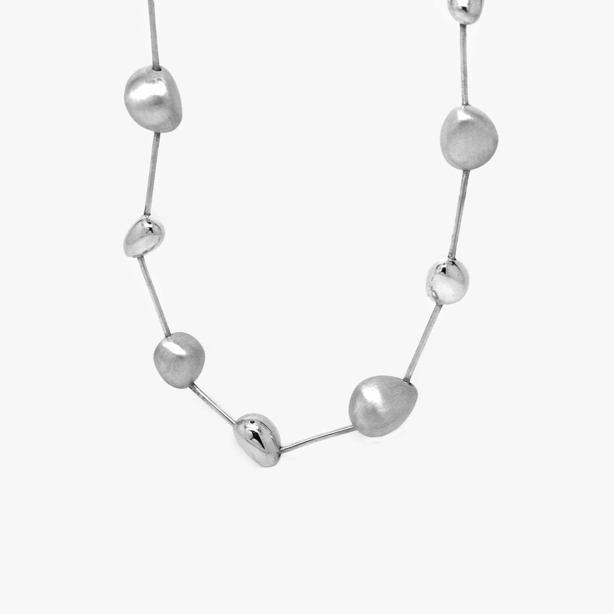 Polished stone necklace shop
