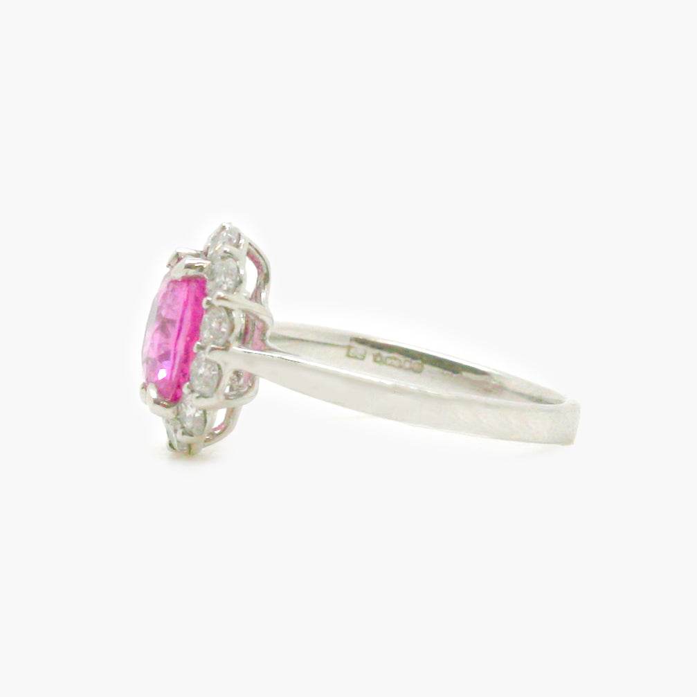 NEW Pink Sapphire & Diamond Ring - Jordans Jewellers