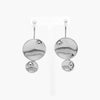 Silver Disc & Ball Drop Earrings - Jordans Jewellers