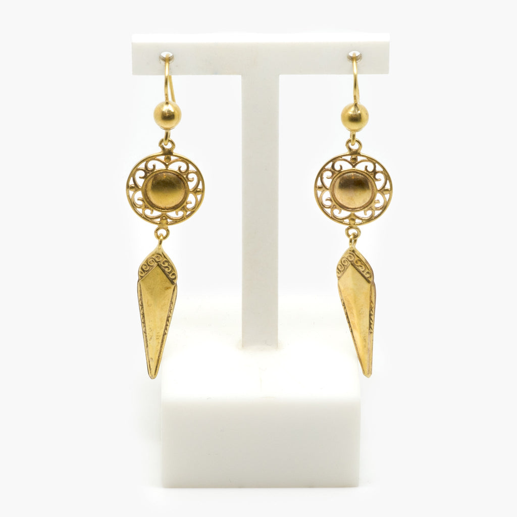 Jordans Jewellers pre-owned 9ct yellow gold drop earrings
