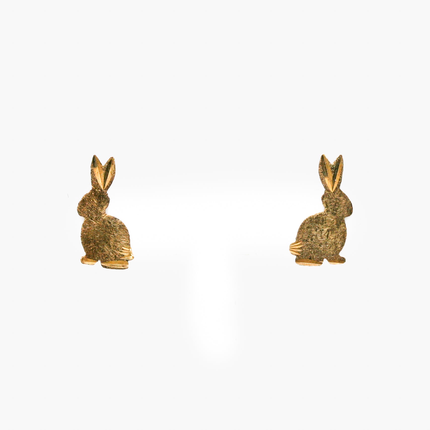 9ct Gold Rabbit Stud Earrings