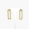 Rectangle Earrings in 9ct Yellow Gold - Jordans Jewellers