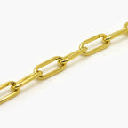 18ct Vermeil Gold Plated Paperclip Chain Bracelet - Jordans Jewellers