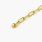 18ct Vermeil Gold Plated Paperclip Chain Bracelet - Jordans Jewellers