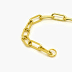 18ct Vermeil Gold Plated Paperclip Chain Bracelet - Jordans Jewellers