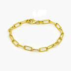 18ct Vermeil Gold Plated Paperclip Chain Bracelet - Jordans Jewellers