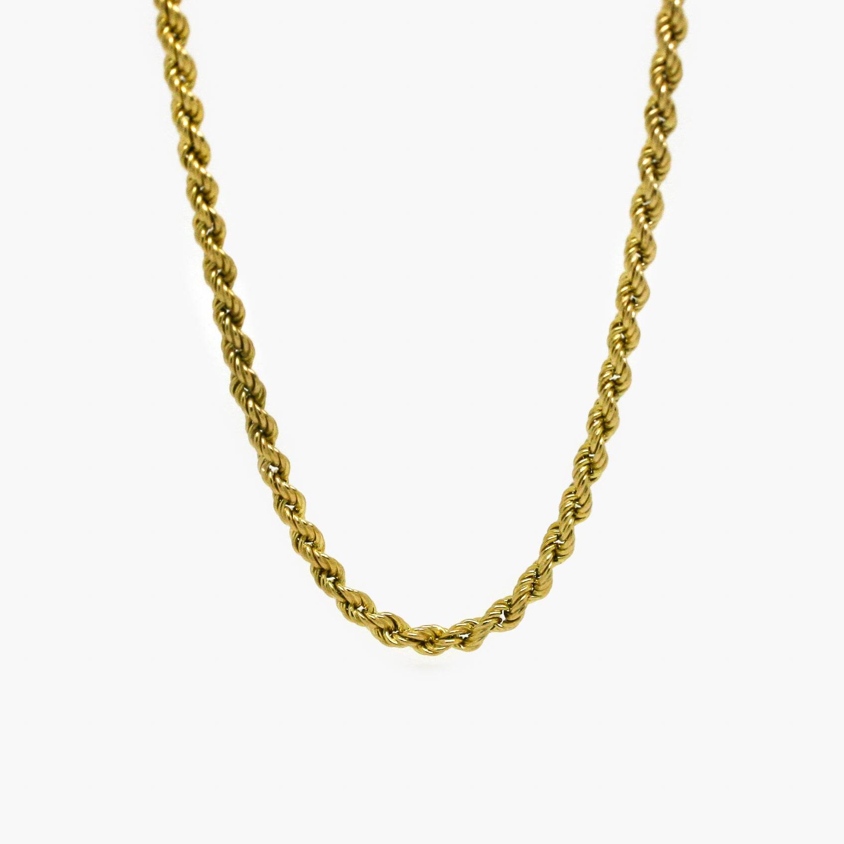 9ct Yellow Gold Rope Chain - Jordans Jewellers