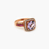Le Vian 14ct Rose Gold Amethyst, Ruby & 0.18ct Diamond Ring - Jordans Jewellers