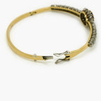 Antique Ruby 1.50ct & Diamond 1.65ct Bangle in 18ct Gold - Jordans Jewellers