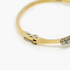 Antique Ruby 1.50ct & Diamond 1.65ct Bangle in 18ct Gold - Jordans Jewellers