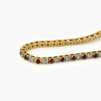 9ct Gold Ruby and Diamond Tennis Bracelet - Jordans Jewellers
