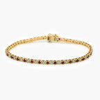 9ct Gold Ruby and Diamond Tennis Bracelet - Jordans Jewellers