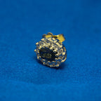 9ct Gold Sapphire and Diamond Stud Earrings - Jordans Jewellers