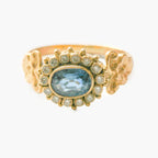 18 Carat Yellow Gold Blue Sapphire & Diamond Ring - Jordans Jewellers