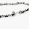 18ct White Gold Sapphire & Diamond Bracelet - Jordans Jewellers