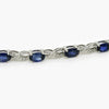 18ct White Gold Sapphire & Diamond Bracelet - Jordans Jewellers