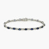 18ct White Gold Sapphire & Diamond Bracelet - Jordans Jewellers
