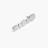 Silver Straight Drop Stud Earrings