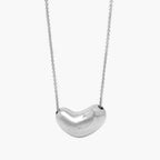 Silver Sculpted Heart Pendant Necklace - Jordans Jewellers