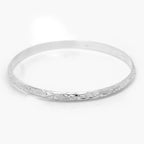 Silver Engraved Court Bangle - Jordans Jewellers
