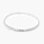 Silver Engraved Court Bangle - Jordans Jewellers