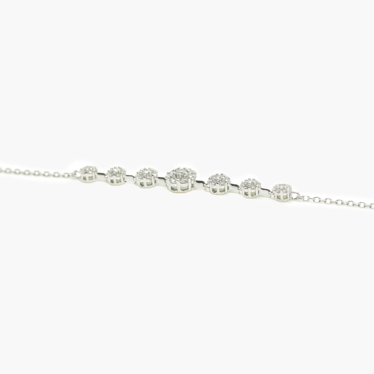 Silver Fancy CZ Bracelet - Jordans Jewellers
