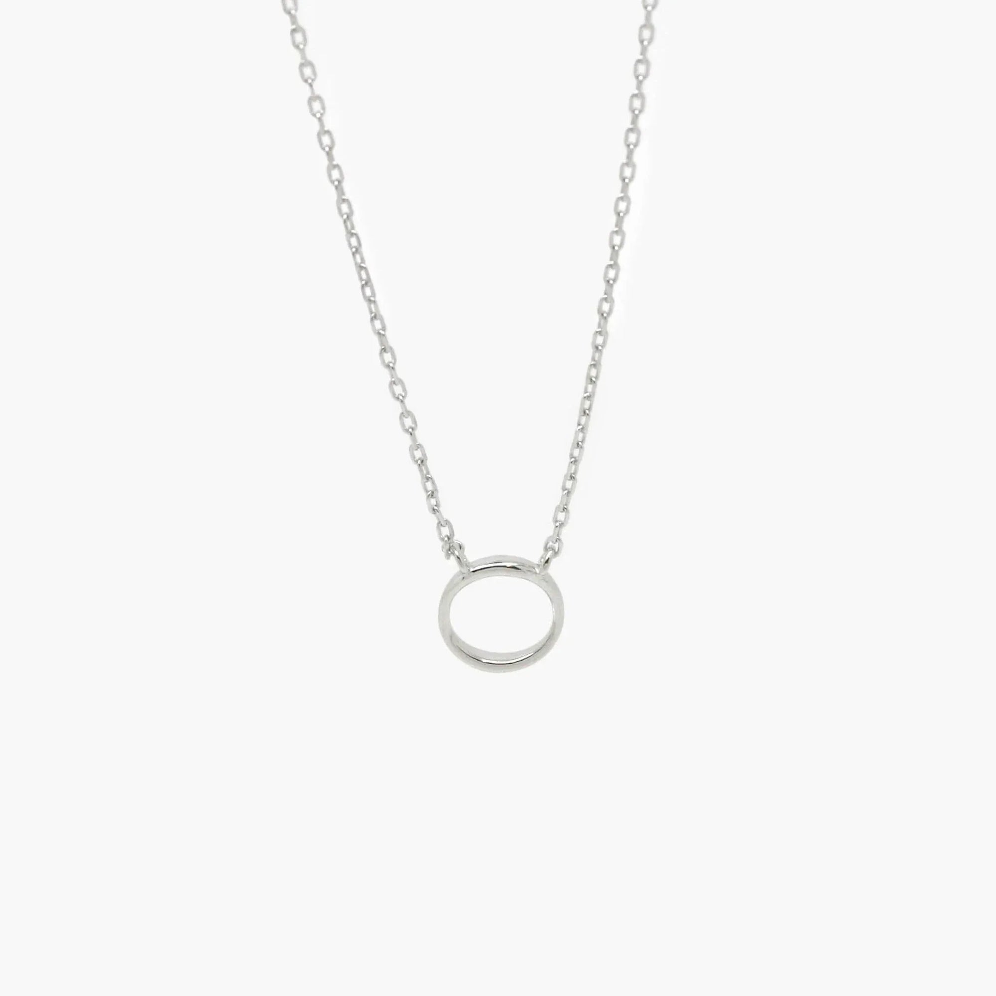 Silver Circle Necklace - Jordans Jewellers