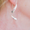 NEW Silver Spiral Drop Earrings