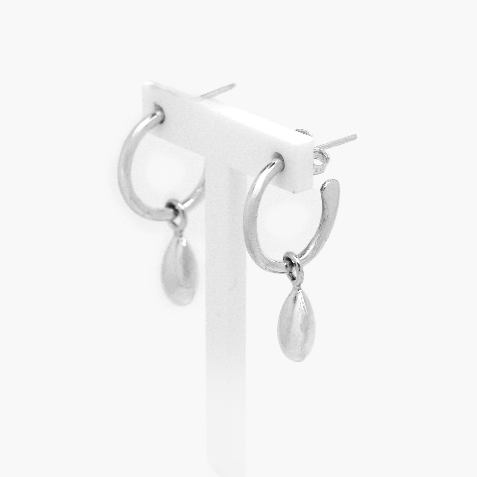 Silver Teardrop Drop Earrings - Jordans Jewellers