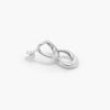 silver interlink earring