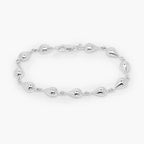 Silver Teardrop Domed Bracelet - Jordans Jewellers