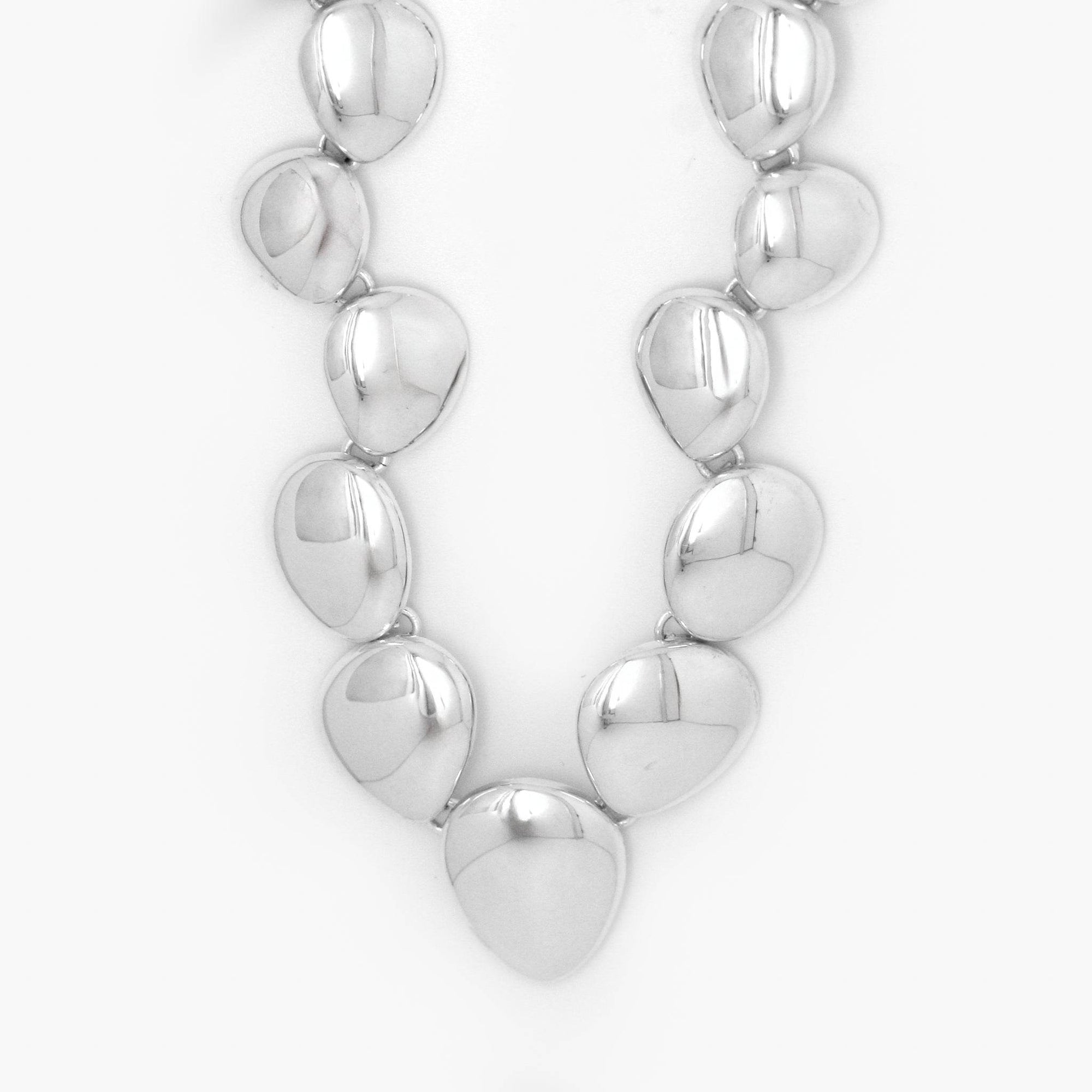 Silver Polished Pebble Necklace - Pebble Set - Jordans Jewellers