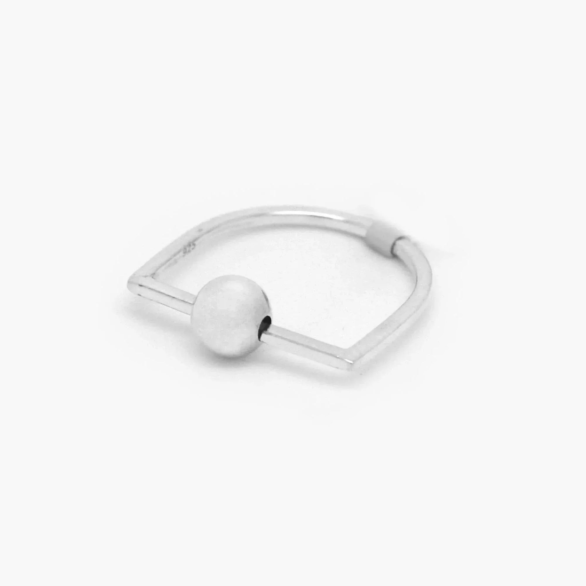 Silver Sliding Ball Ring - Jordans Jewellers
