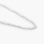 Silver Twisted Curb Necklace - Jordans Jewellers