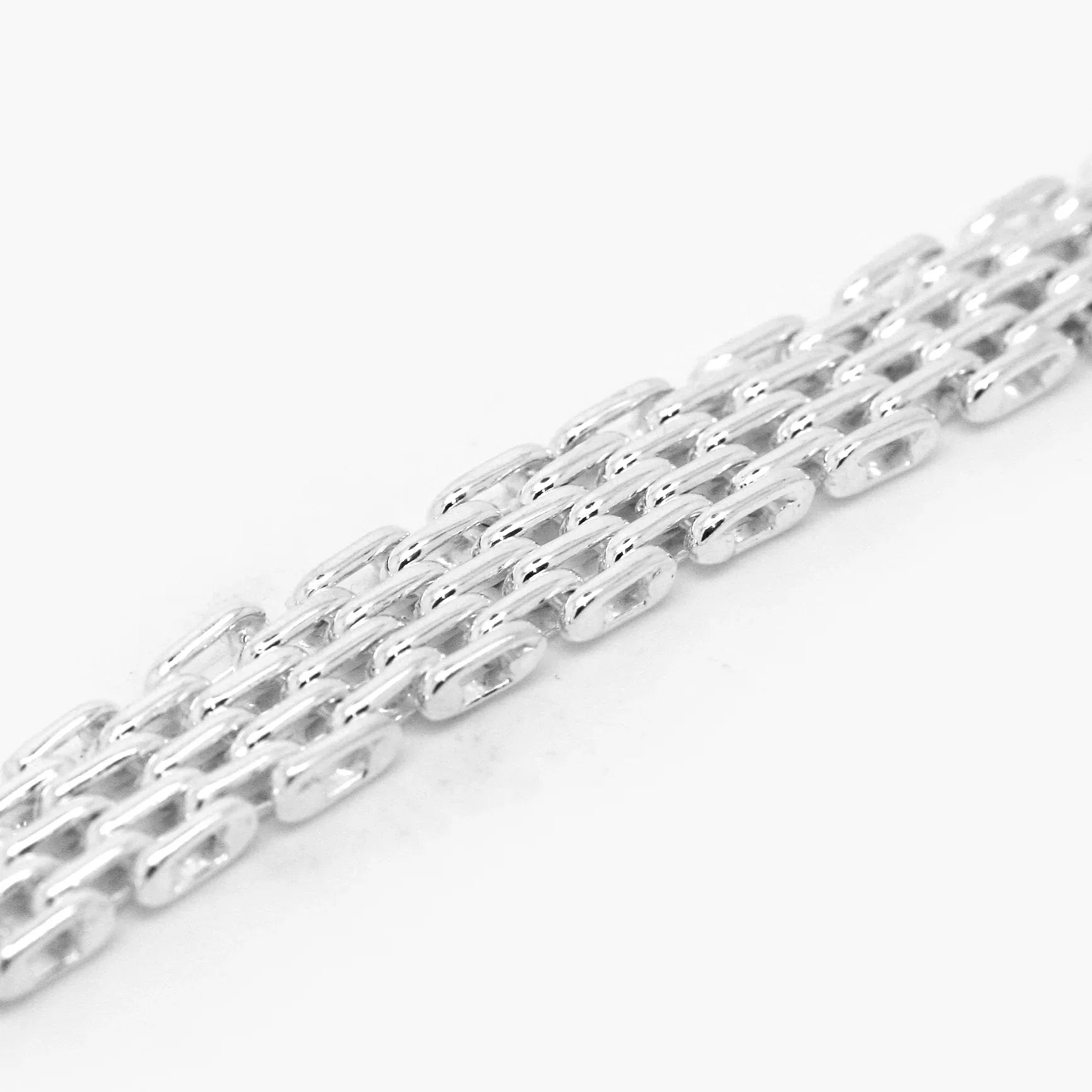 Silver Triple Brick Link Bracelet - Jordans Jewellers