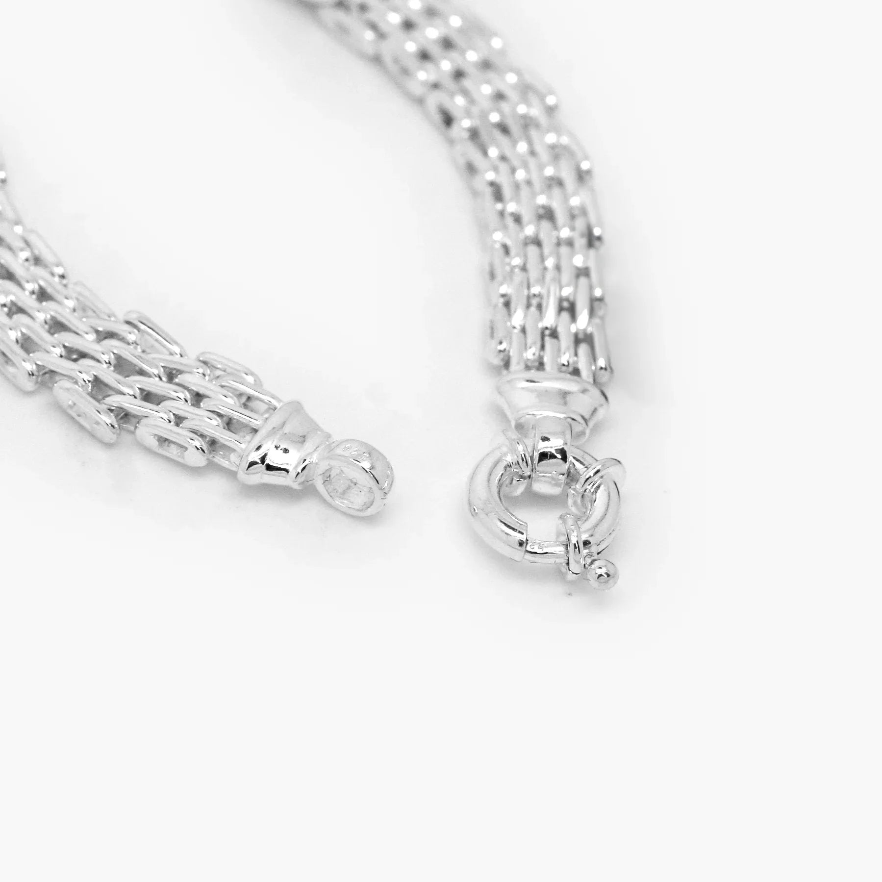 Silver Triple Brick Link Bracelet - Jordans Jewellers